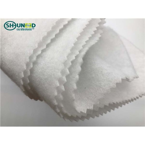100% Polyester Felt Fabric / Insulation Needle Punched Geotextile For Garment
