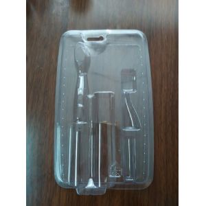 Transparent PET / PVC / APET / GAG / APEG two blisters packing for electronic