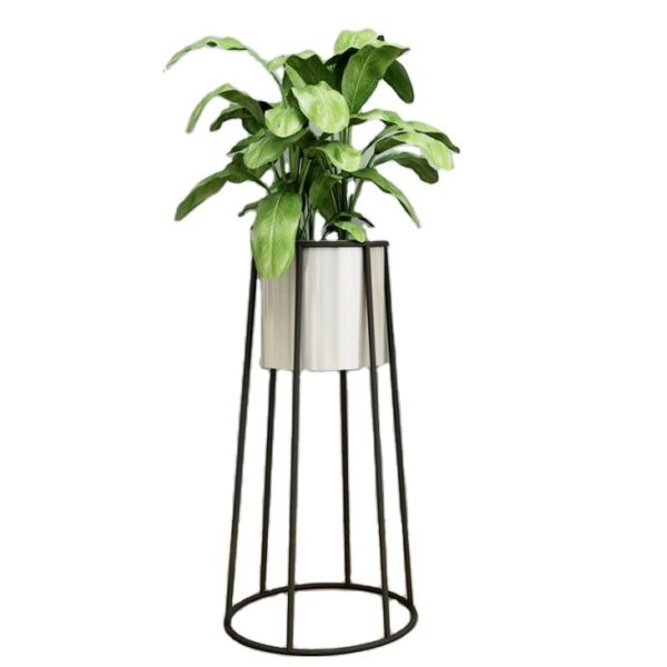 Room furniture metal creative bright flower pot stand for indoor flowers and plants