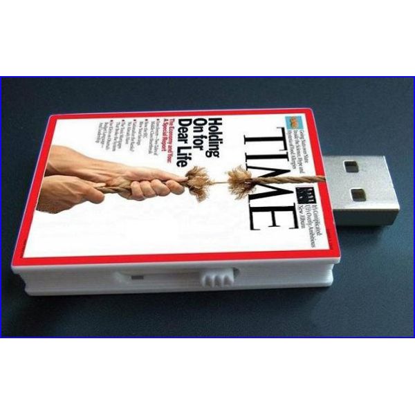 Printing Book Magazine 4GB Pen Drive Memory Storage Sliding PCBA