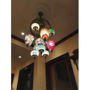 Mediterranean retro Cafe lighting living room restaurant hotel Bohemian