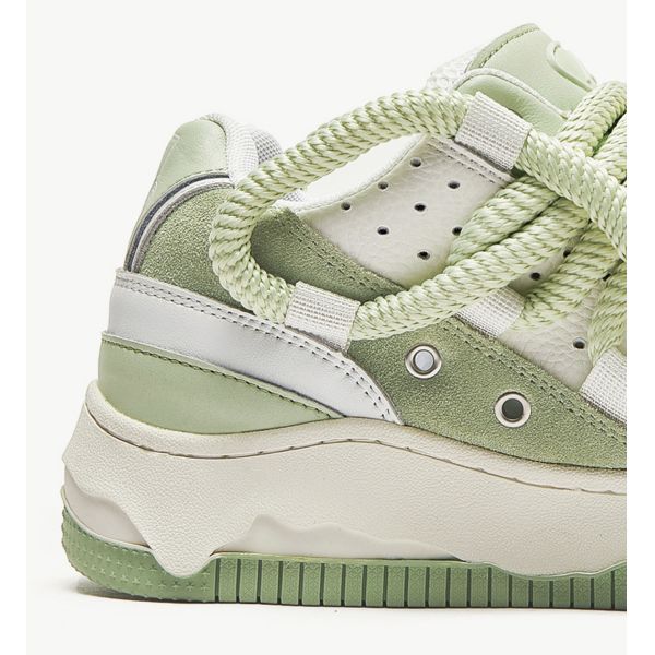 Fashion Women Low Vulcanized Sneakers , Casual Lace Up Chunky Sneakers