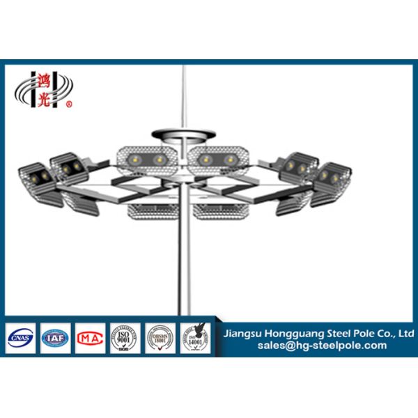 Buy Street / Road Lighting Tubular Floodlight Poles , Outdoor Lighting Posts at wholesale prices