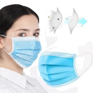 Disposable Anti Virus Medical Grade Face Mask Light Weight Fluid Resistant