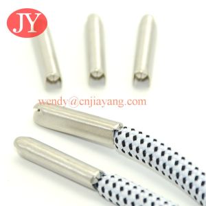 Customized design logo metal brass golden drawsting cord end metal aglet shoe