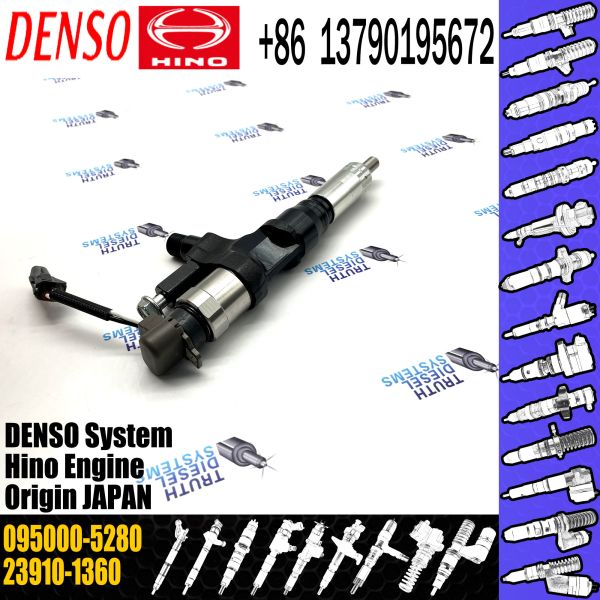 Fuel Injector 095000-5280 For HINO Truck J08E 23910-1360 23670-E0291 23670-E0290