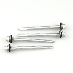 12 x 75 Ruspert Self Drilling Roofing Screw with Metal Bonded Washer Bimetal