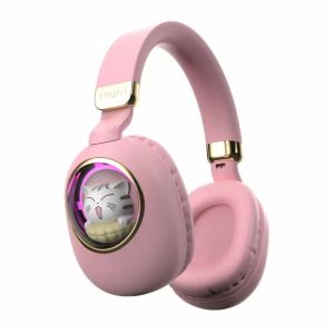 Bluetooth Wireless Kids Earphones Noise Cancelling with LED Glowing