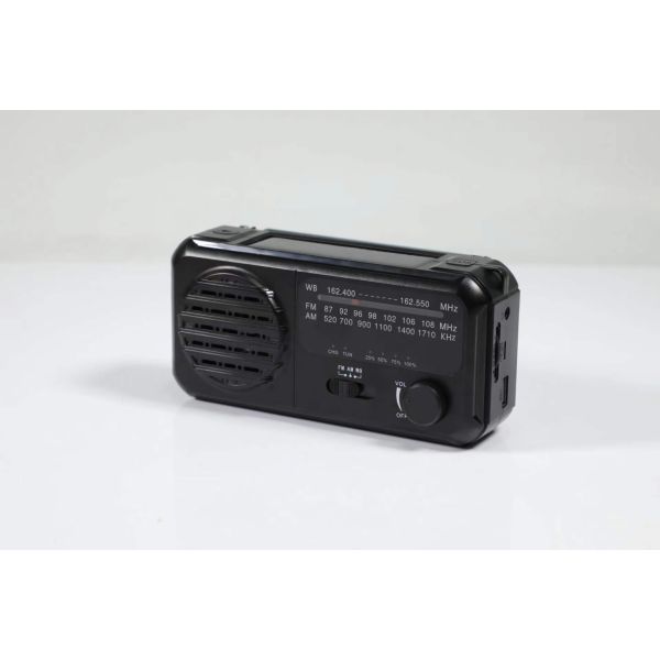 Trips Emergency Solar Hand Crank Radio 6.3cm Camping Built In Speaker 3 Band