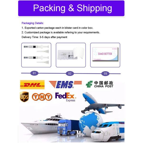 2ml OEM Facial cross-linked hyaluronic acid injectable dermal filler