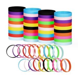 Cutting Processing Service Glowing Silicone Wristbands with Customized Design