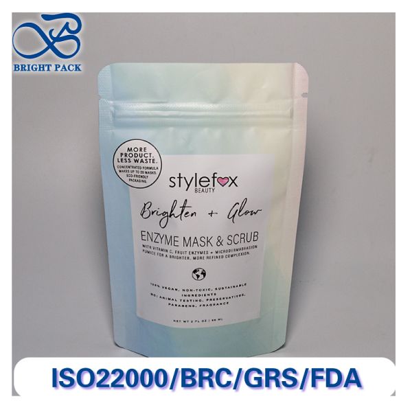 Buy Eco - Friendly Stand Up Pouches For Skincare Products Packaging With Recyclable Materials And Customizable Branding logo. at wholesale prices