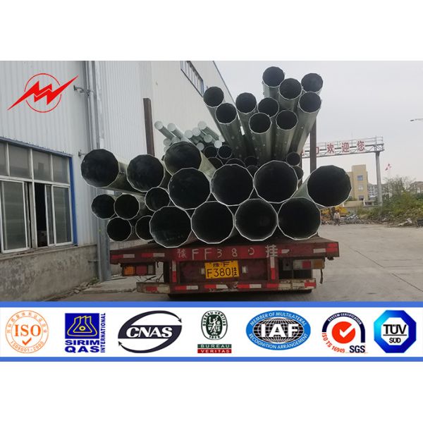 Buy Galvanization 18m Steel Utility Pole Power Line Pole For 33kv Transmission Line at wholesale prices