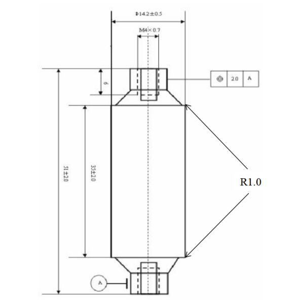 High Voltage Ceramic Capacitor 1KHZ 20℃ 20PF±10% for Live Line Indicator and Power Distribution Systems