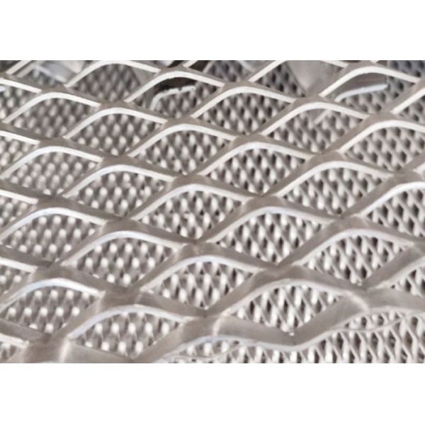 Expanded 2mm Thickness SWD 36mm Aluminium Diamond Mesh For Outdoor Wall