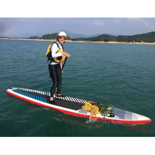 Orange Inflatable Sup Board for Adults , Sea Sport Inflatable Paddle Board For Surfing