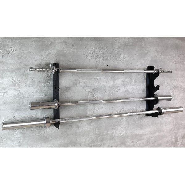 Barbells Gym Storage Bracket with Horizontal Barbell Rack 4 Bars Holder Wall Mounted