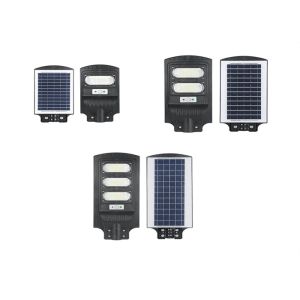 ABS 6000K All In One Solar Street Light With Motion Sensor PIR Remote Control
