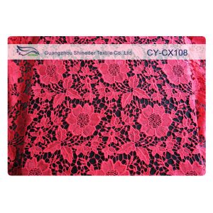 China Fashion Underwear Embroidered Nylon Cotton Lace Fabric / Knitted Lace Fabric on sale