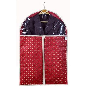 OEM Garment Bag Personalized Red Nonwoven Garment Storage Bags