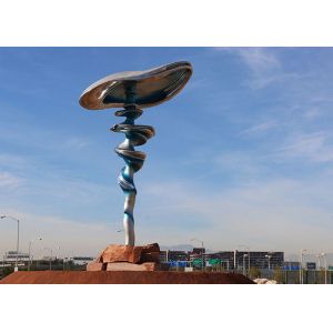 Quality OEM 300cm High Stainless Steel Landscape Sculpture for sale