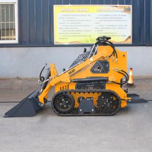 Mini Skid Steer Track Loader Walk Behind Crawler EPA Skid Steer Loader