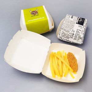Biodegradable Custom French Fry Burger Box Packaging Printed Cardboard Burger