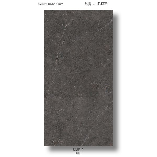 Antibacterial Gray 60x120cm Glazed Porcelain Wall Tiles for Bathroom