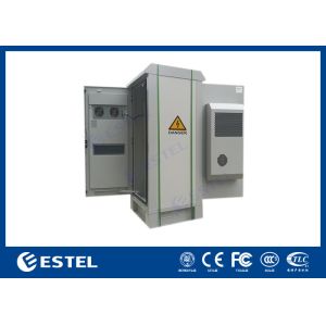 Quality Heat Exchanger Dual Cooling Outdoor Telecom Cabinet 33U IP55 for sale