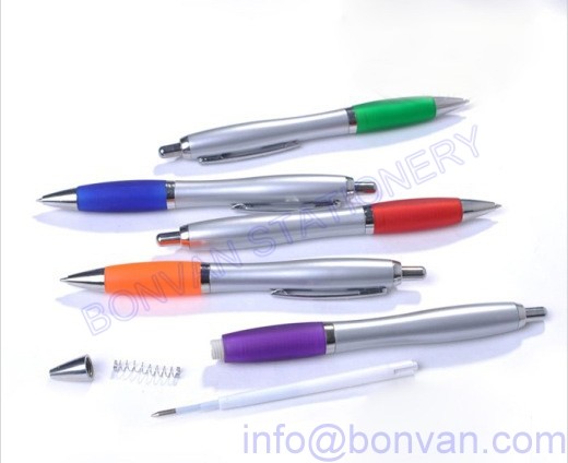 Buy silver plastic ball pen,silver promotional pen,promotional silver pen at wholesale prices