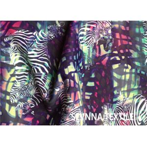 Digital Printing Recycled Swimwear Fabric 225gsm-230gsm With Animal Patterns