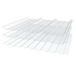 10mm Corrugated UV Roofing Panels For Greenhouse 100% Virgin Bayer