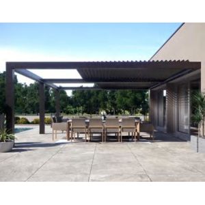 Outdoor patio intelligent retractalbe aluminum blade pergola