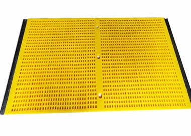 Buy PU Sieve Media & Urethane Mesh Mats Deck Bend Plate Sheet In Yellow Color at wholesale prices