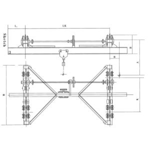 2 Ton Mini Hoist Manual SDQ Single Girder Overhead Crane