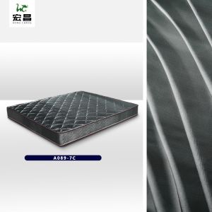 Black Striped Plaid 43D Jacquard Mattress Fabric High Strength