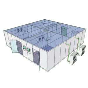 Customized Size Chiller Freezer Walk In Cold Rooms For Meat Seafood