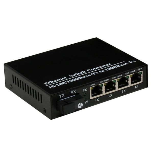 1000Mbps 4 Port Online SFP Fiber Optic Transceiver Module SX/LX Data Buffer 256K