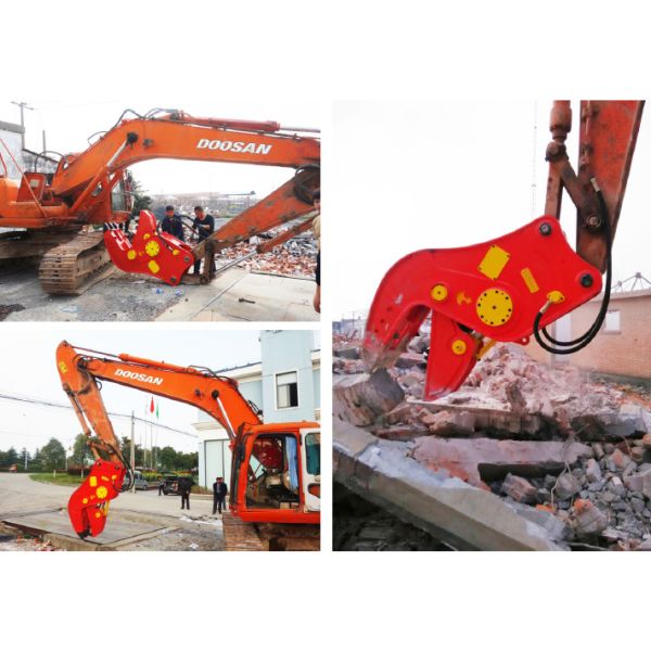 BEIYI HC120 excavator attachment hydraulic pulverizer plier demolition