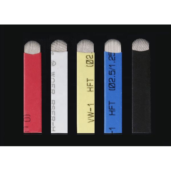 Buy 0.18mm 18U Eyebrow Tattoo Permanent Makeup Microblading Needles at wholesale prices