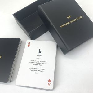 Custom Printed Waterproof Plastic Poker Cards With Rigid 2PCS Box 63x88mm