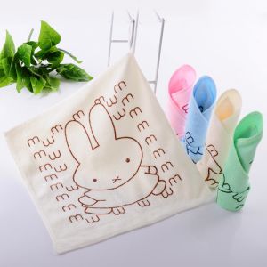 Kitchen Microfiber Children's Towel 25*25cm Soft Absorbent Cleaning Towel for