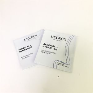 Flat White Mask Bag Customzed Cosmetic Sample Small Sachet Sample Cream