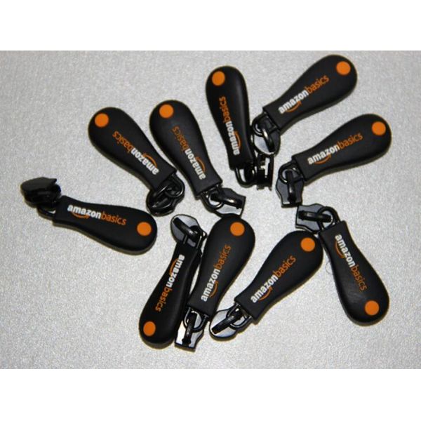 Embossed Logo MV AGUSTA 3d Cartoon PVC Zipper Pull / Soft PVC Zipper Charms For Garment Accessory