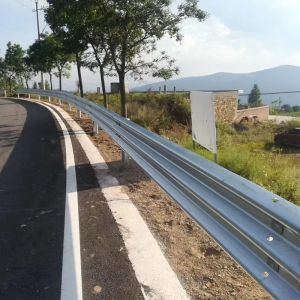 Customized Zinc Coating Highway W Beam Guardrail Metal Crash Barrier for Road