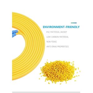 2M LC/UPC-LC/UPC Fiber Optic Drop Cable Customized Length PVC/LSZH Material