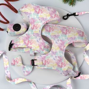 XS Dog Harness And Leash Set Sublimation Decoration Scarf Cat Harness Set