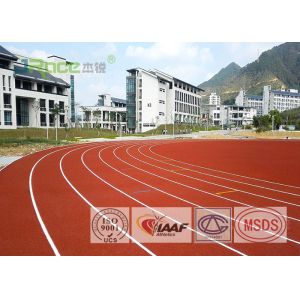 Polyurethane Resin Olympic Running Track , Tartan Track And Field Anti Cracking