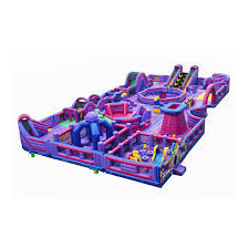 Buy Beautiful Inflatable Trampoline Theme Park Bouncers at wholesale prices