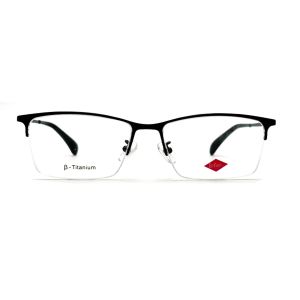 TF3252 Titanium Optical Frame Semi-rimless Square Eye Style